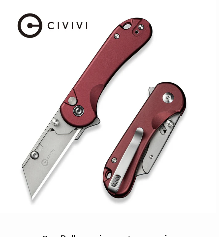 CIVIVI Elementum Utility Burgundy 1 CIVIVI Elementum Utility Burgundy 1